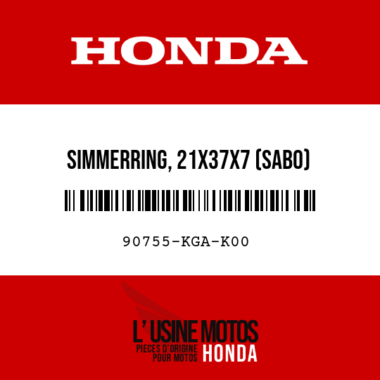 image de 90755-KGA-K00 SIMMERRING, 21X37X7 (SABO)