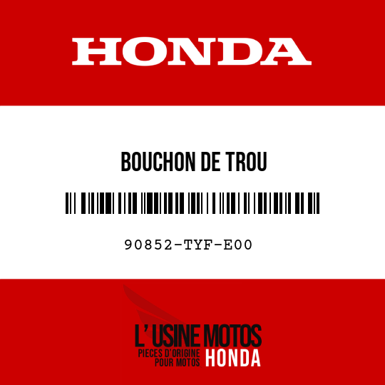 image de 90852-TYF-E00 BOUCHON DE TROU