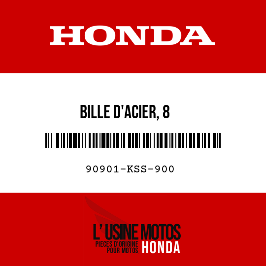image de 90901-KSS-900 BILLE D'ACIER, 8