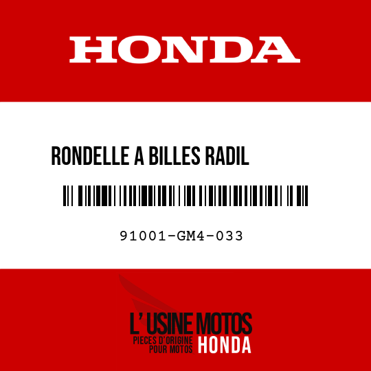 image de 91001-GM4-033 RONDELLE A BILLES RADIL       SPECIAL (6204) (NTN)