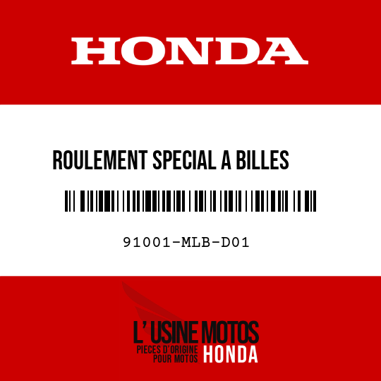 image de 91001-MLB-D01 ROULEMENT SPECIAL A BILLES    RADIAL, 63/28