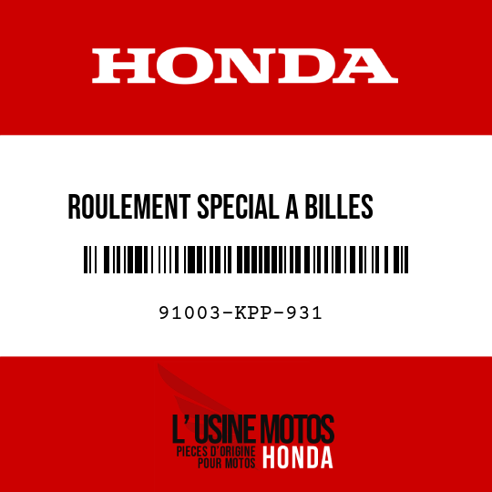 image de 91003-KPP-931 ROULEMENT SPECIAL A BILLES    RADIAL, 6201 (NTN)