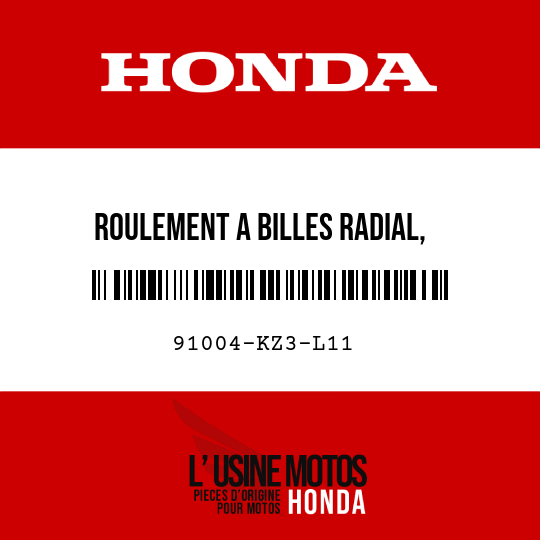image de 91004-KZ3-L11 ROULEMENT A BILLES RADIAL,
