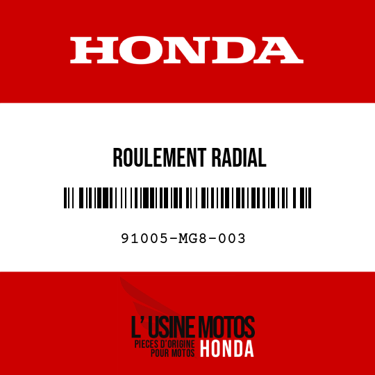 image de 91005-MG8-003 ROULEMENT RADIAL