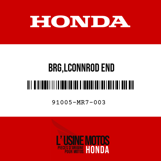image de 91005-MR7-003 BRG,LCONNROD END