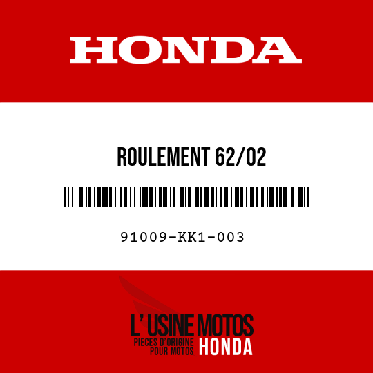 image de 91009-KK1-003 ROULEMENT 62/02