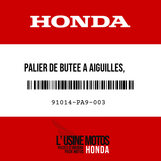 image de 91014-PA9-003 PALIER DE BUTEE A AIGUILLES, 35X52X2 (NTN)