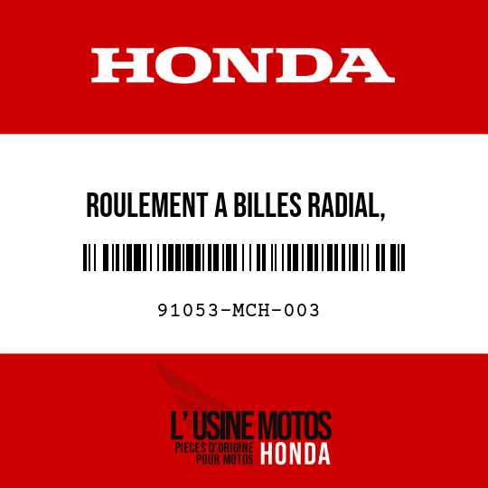 image de 91053-MCH-003 ROULEMENT A BILLES RADIAL, 65X100X14