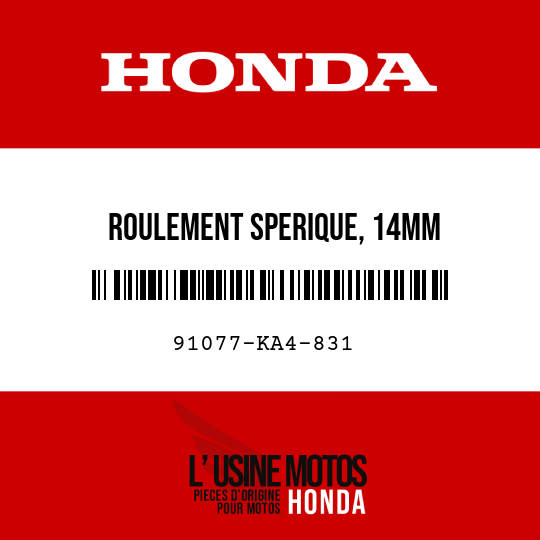 image de 91077-KA4-831 ROULEMENT SPERIQUE, 14MM