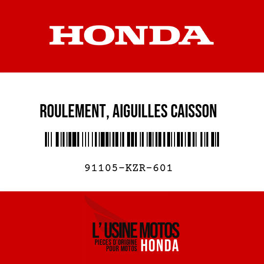 image de 91105-KZR-601 ROULEMENT, AIGUILLES CAISSON 10X13,4X15
