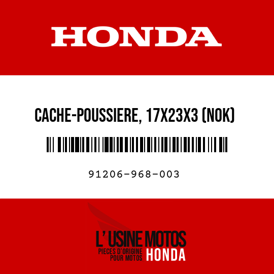 image de 91206-968-003 CACHE-POUSSIERE, 17X23X3 (NOK)