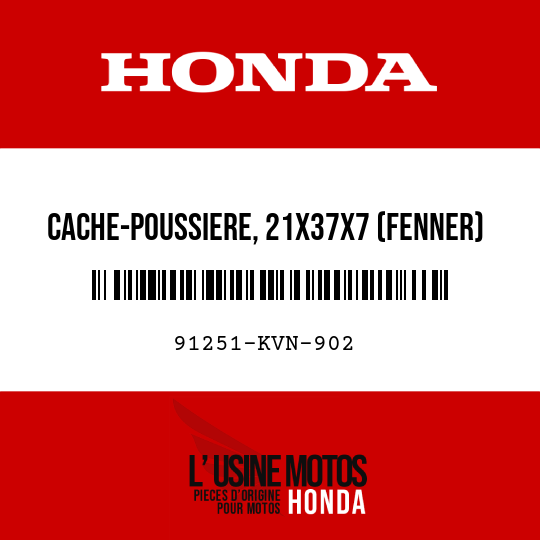 image de 91251-KVN-902 CACHE-POUSSIERE, 21X37X7 (FENNER)