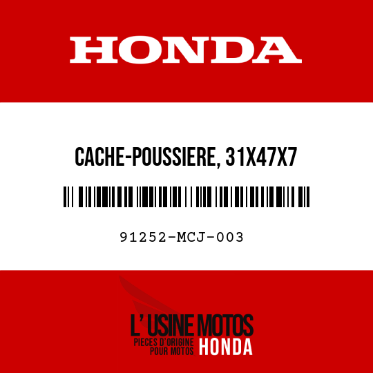 image de 91252-MCJ-003 CACHE-POUSSIERE, 31X47X7