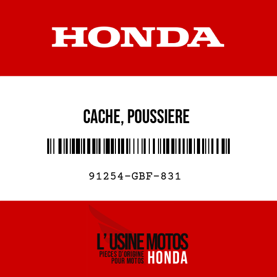 image de 91254-GBF-831 CACHE, POUSSIERE