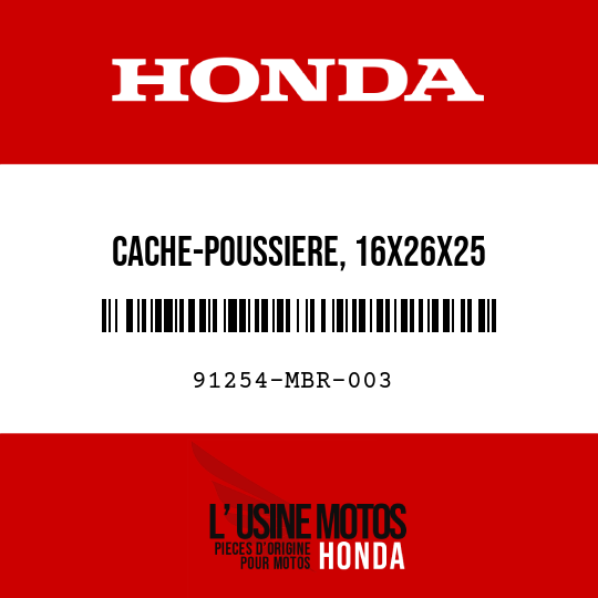 image de 91254-MBR-003 CACHE-POUSSIERE, 16X26X25