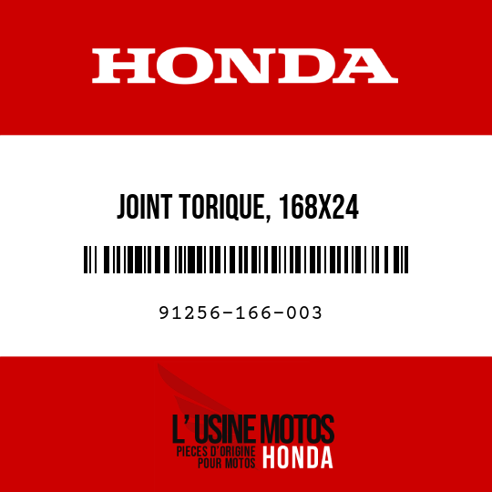 image de 91256-166-003 JOINT TORIQUE, 168X24