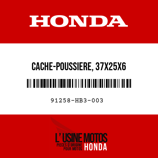 image de 91258-HB3-003 CACHE-POUSSIERE, 37X25X6