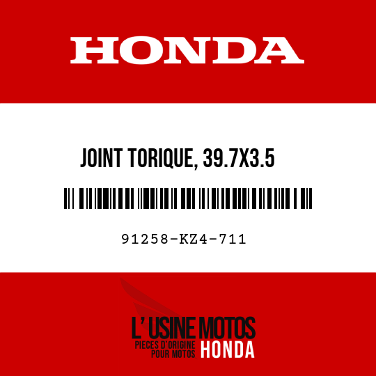 image de 91258-KZ4-711 JOINT TORIQUE, 39.7X3.5