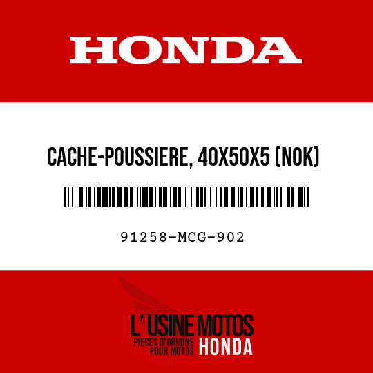 image de 91258-MCG-902 CACHE-POUSSIERE, 40X50X5 (NOK)