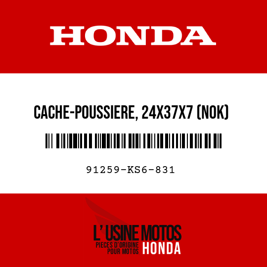 image de 91259-KS6-831 CACHE-POUSSIERE, 24X37X7 (NOK)