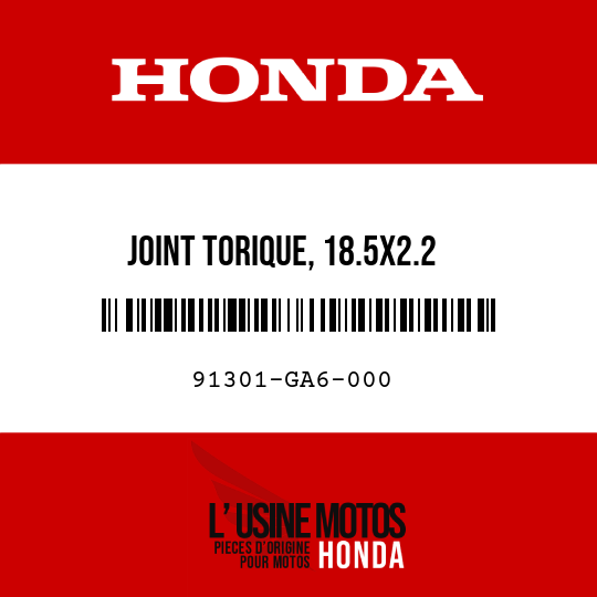 image de 91301-GA6-000 JOINT TORIQUE, 18.5X2.2