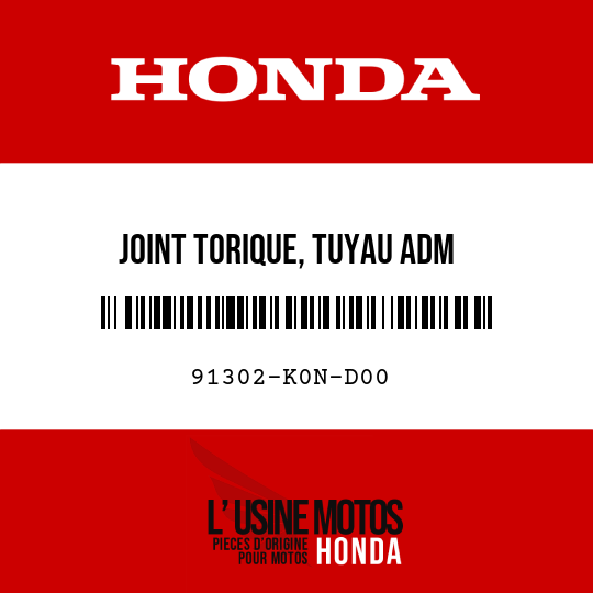 image de 91302-K0N-D00 JOINT TORIQUE, TUYAU ADM