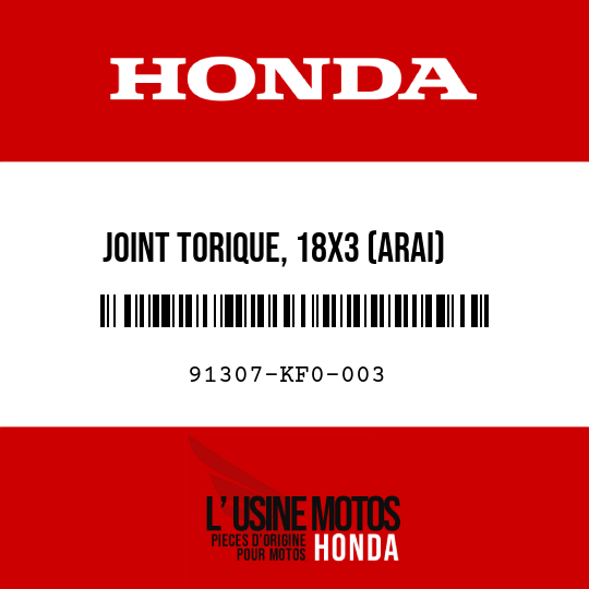 image de 91307-KF0-003 JOINT TORIQUE, 18X3 (ARAI)