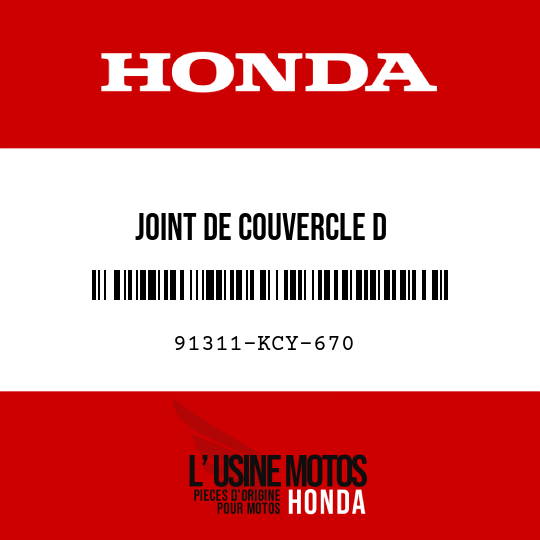 image de 91311-KCY-670 JOINT DE COUVERCLE D