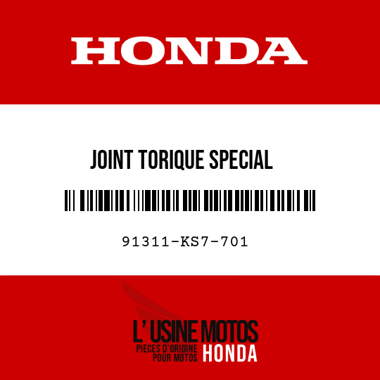 image de 91311-KS7-701 JOINT TORIQUE SPECIAL