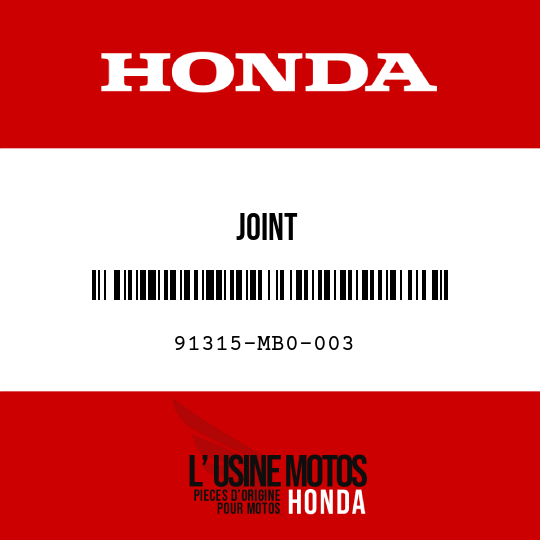 image de 91315-MB0-003 JOINT