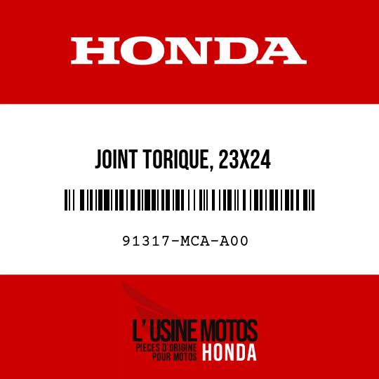 image de 91317-MCA-A00 JOINT TORIQUE, 23X24