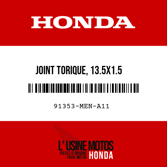 image de 91353-MEN-A11 JOINT TORIQUE, 13.5X1.5