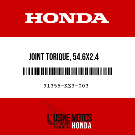 image de 91355-KZ3-003 JOINT TORIQUE, 54.6X2.4
