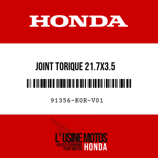 image de 91356-K0R-V01 JOINT TORIQUE 21.7X3.5