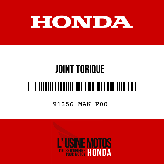 image de 91356-MAK-F00 JOINT TORIQUE