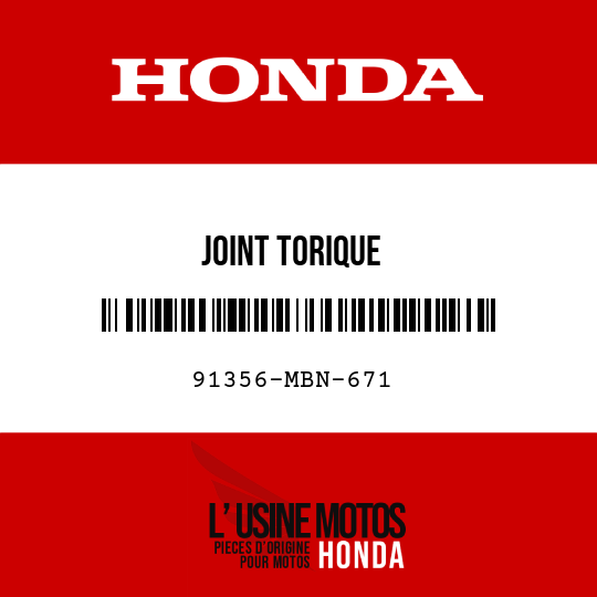 image de 91356-MBN-671 JOINT TORIQUE