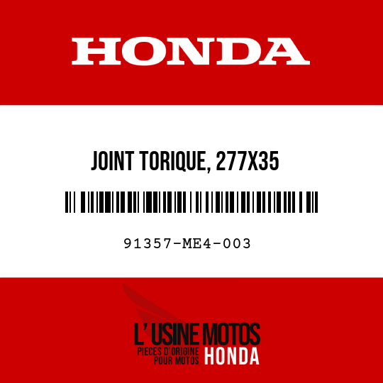 image de 91357-ME4-003 JOINT TORIQUE, 277X35