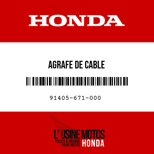 image de 91405-671-000 AGRAFE DE CABLE