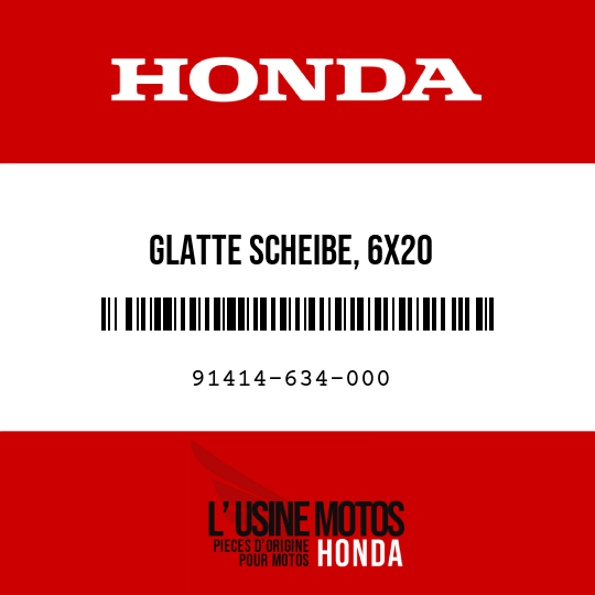 image de 91414-634-000 GLATTE SCHEIBE, 6X20