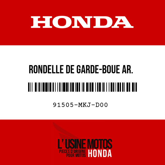 image de 91505-MKJ-D00 RONDELLE DE GARDE-BOUE AR.