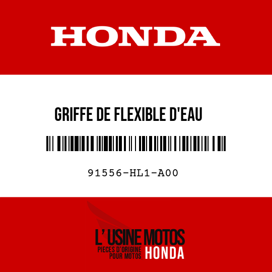 image de 91556-HL1-A00 GRIFFE DE FLEXIBLE D'EAU