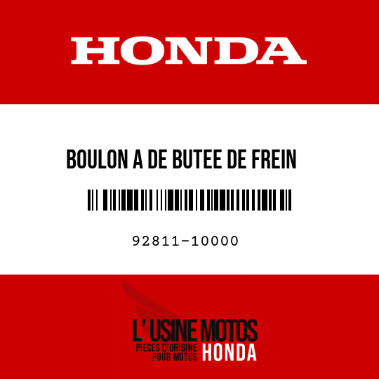 image de 92811-10000 BOULON A DE BUTEE DE FREIN