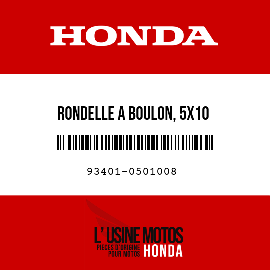 image de 93401-0501008 RONDELLE A BOULON, 5X10