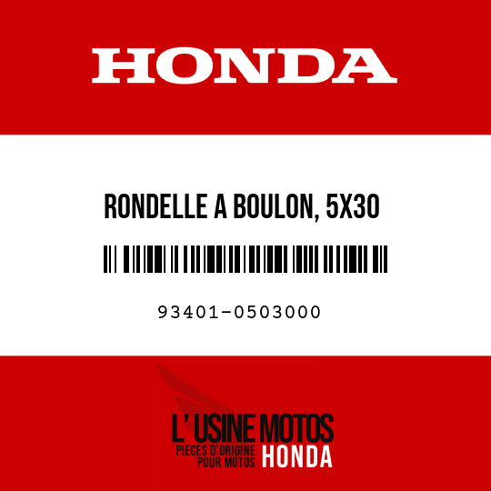 image de 93401-0503000 RONDELLE A BOULON, 5X30