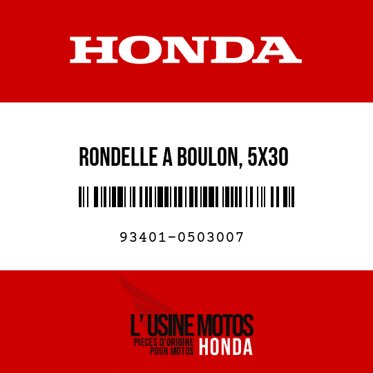 image de 93401-0503007 RONDELLE A BOULON, 5X30