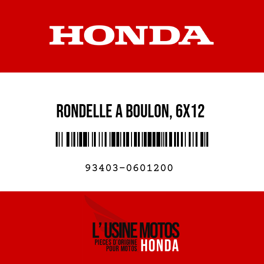 image de 93403-0601200 RONDELLE A BOULON, 6X12