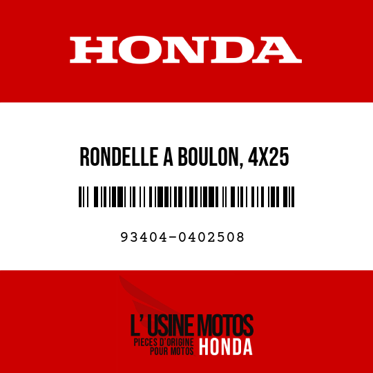 image de 93404-0402508 RONDELLE A BOULON, 4X25