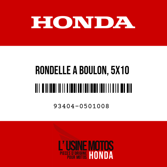 image de 93404-0501008 RONDELLE A BOULON, 5X10