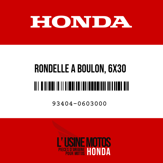 image de 93404-0603000 RONDELLE A BOULON, 6X30