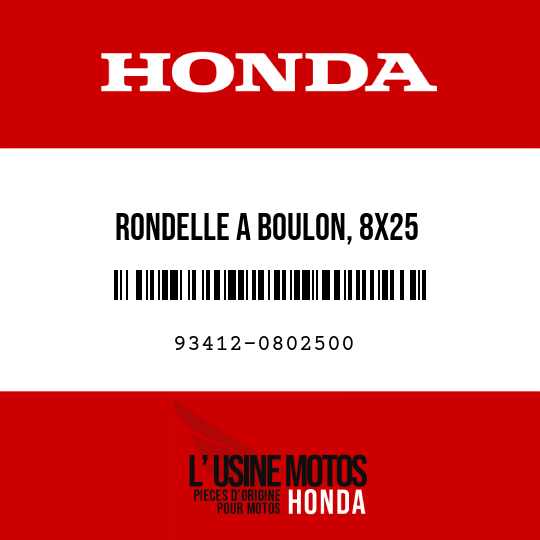 image de 93412-0802500 RONDELLE A BOULON, 8X25